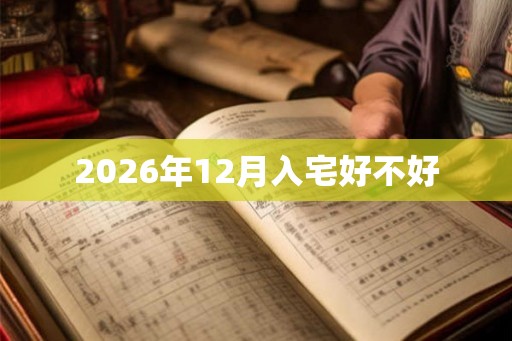 2026年12月入宅好不好