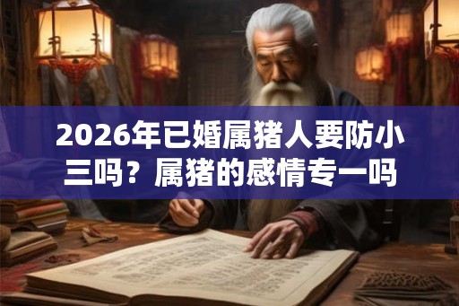 2026年已婚属猪人要防小三吗?属猪的感情专一吗 2026年已婚属猪人要防小三吗?属猪的感情专一吗