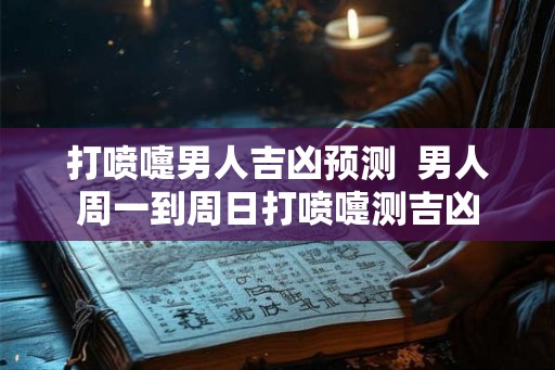 打喷嚏男人吉凶预测  男人周一到周日打喷嚏测吉凶