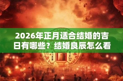 2026年正月适合结婚的吉日有哪些?结婚良辰怎么看? 2026年正月适合结婚的吉日有哪些?结婚良辰怎么看?