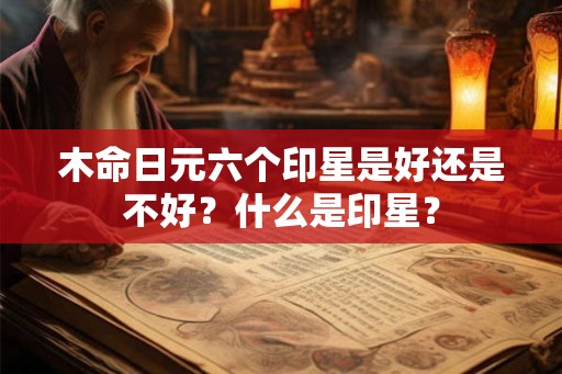 木命日元六个印星是好还是不好？什么是印星？