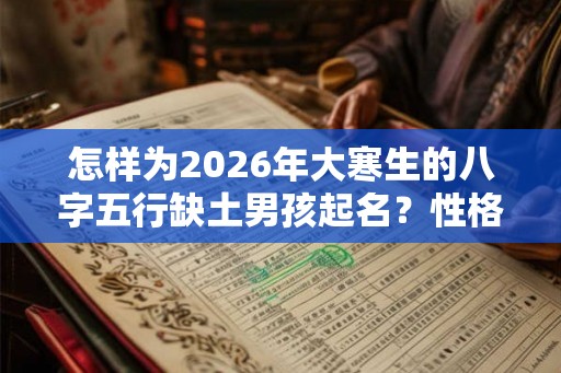 怎样为2026年大寒生的八字五行缺土男孩起名？性格好不好？