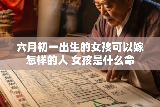 六月初一出生的女孩可以嫁怎样的人 女孩是什么命