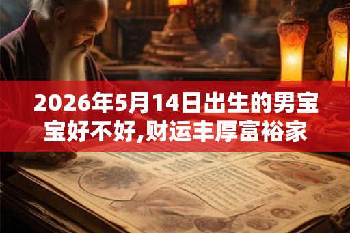 2026年5月14日出生的男宝宝好不好,财运丰厚富裕家庭