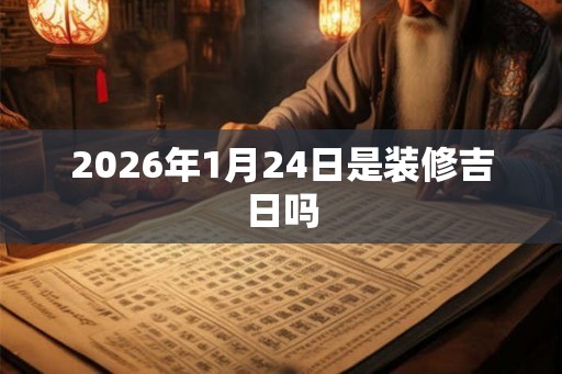 2026年1月24日是装修吉日吗