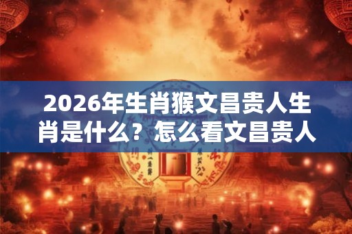 2026年生肖猴文昌贵人生肖是什么?怎么看文昌贵人在哪? 2026年生肖猴文昌贵人生肖是什么?怎么看文昌贵人在哪?
