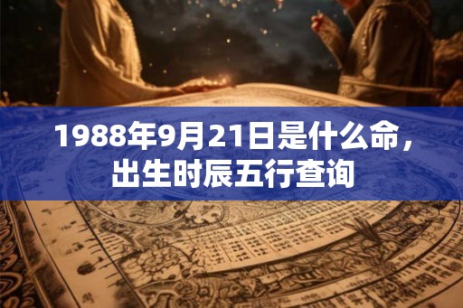 1988年9月21日是什么命，出生时辰五行查询