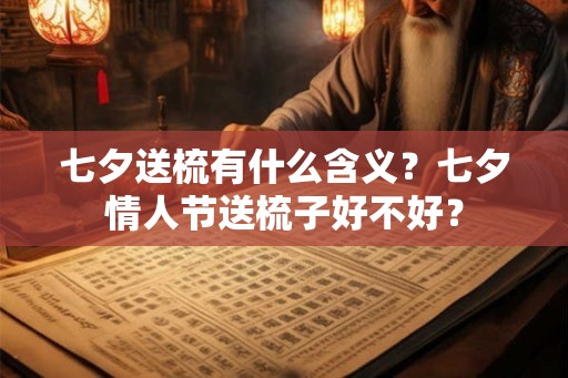 七夕送梳有什么含义？七夕情人节送梳子好不好？