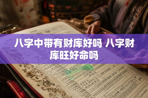 八字中带有财库好吗 八字财库旺好命吗