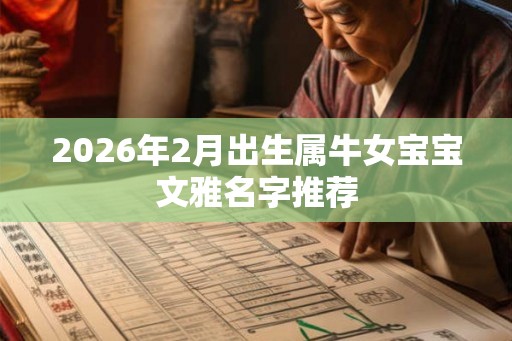 2026年2月出生属牛女宝宝文雅名字推荐