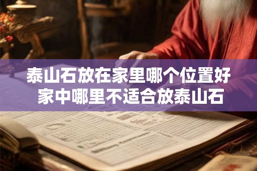 泰山石放在家里哪个位置好 家中哪里不适合放泰山石