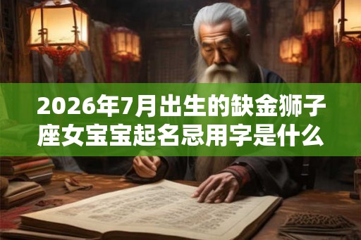 2026年7月出生的缺金狮子座女宝宝起名忌用字是什么 2026年7月出生的缺金狮子座女宝宝起名忌用字是什么