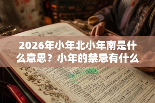 2026年小年北小年南是什么意思?小年的禁忌有什么? 2026年小年北小年南是什么意思?小年的禁忌有什么?