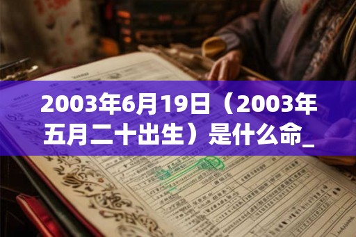 2003年6月19日（2003年五月二十出生）是什么命_命运如何