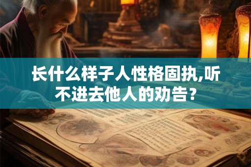 长什么样子人性格固执,听不进去他人的劝告? 长什么样子人性格固执,听不进去他人的劝告?