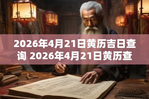 2026年4月21日黄历吉日查询 2026年4月21日黄历查询吉日