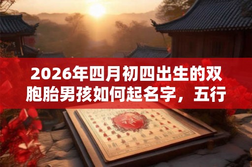 2026年四月初四出生的双胞胎男孩如何起名字,五行属什么 2026年四月初四出生的双胞胎男孩如何起名字,五行属什么