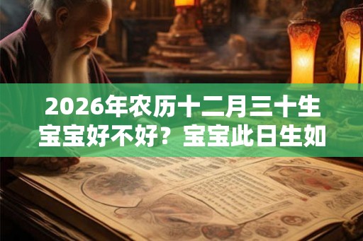 2026年农历十二月三十生宝宝好不好？宝宝此日生如何？
