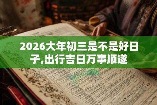 2026大年初三是不是好日子,出行吉日万事顺遂