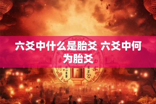 六爻中什么是胎爻 六爻中何为胎爻
