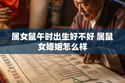 属女鼠午时出生好不好 属鼠女婚姻怎么样