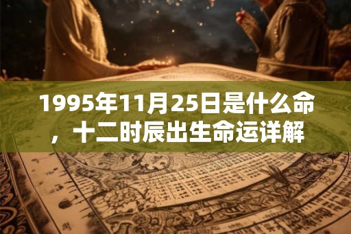 1995年11月25日是什么命，十二时辰出生命运详解