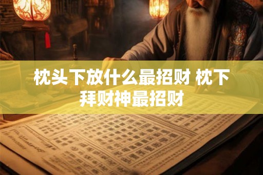 枕头下放什么最招财 枕下拜财神最招财