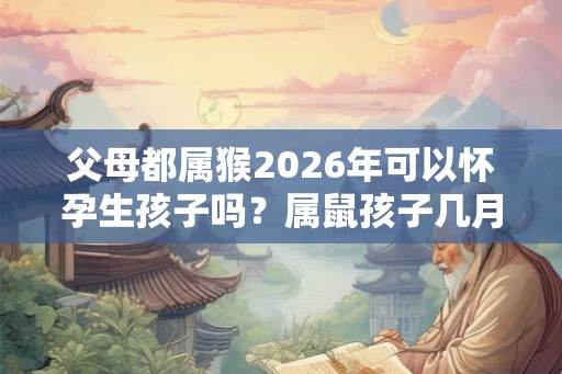 父母都属猴2026年可以怀孕生孩子吗？属鼠孩子几月生好？