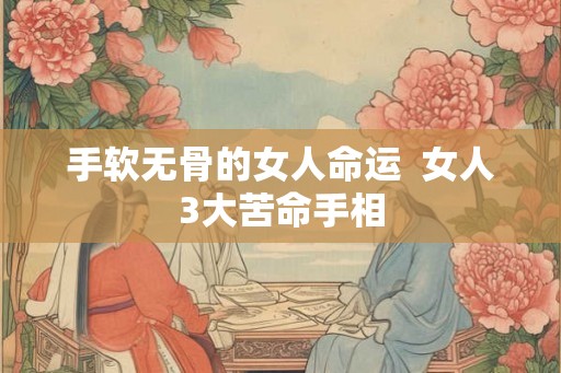 手软无骨的女人命运  女人3大苦命手相
