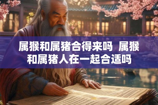 属猴和属猪合得来吗  属猴和属猪人在一起合适吗