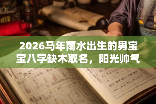 2026马年雨水出生的男宝宝八字缺木取名，阳光帅气的名字