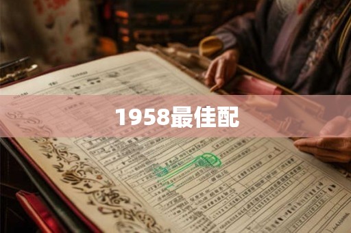 1958最佳配
