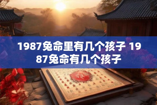 1987兔命里有几个孩子 1987兔命有几个孩子