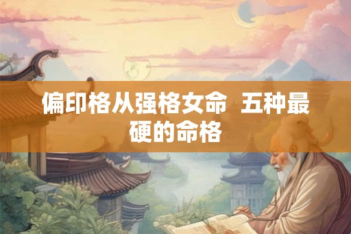 偏印格从强格女命  五种最硬的命格