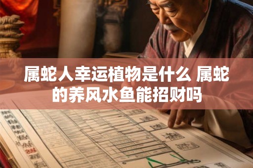 属蛇人幸运植物是什么 属蛇的养风水鱼能招财吗 属蛇人幸运植物是什么 属蛇的养风水鱼能招财吗