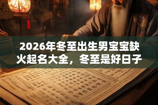 2026年冬至出生男宝宝缺火起名大全，冬至是好日子吗？