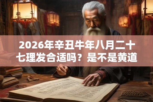 2026年辛丑牛年八月二十七理发合适吗？是不是黄道吉日？