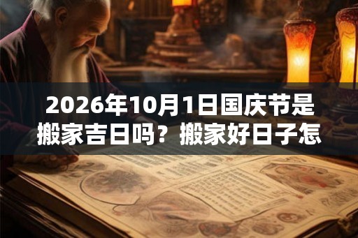 2026年10月1日国庆节是搬家吉日吗？搬家好日子怎么看？