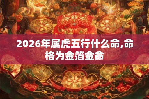 2026年属虎五行什么命,命格为金箔金命 2026年属虎五行什么命,命格为金箔金命