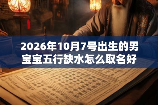 2026年10月7号出生的男宝宝五行缺水怎么取名好