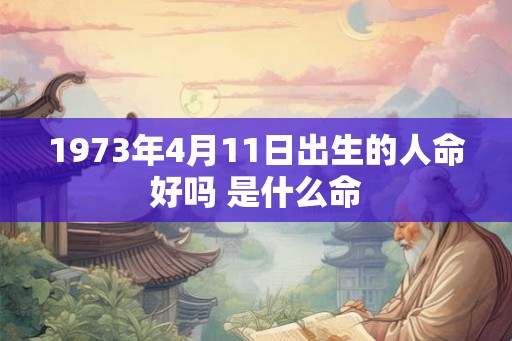 1973年4月11日出生的人命好吗 是什么命