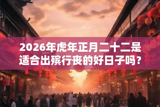 2026年虎年正月二十二是适合出殡行丧的好日子吗? 2026年虎年正月二十二是适合出殡行丧的好日子吗?
