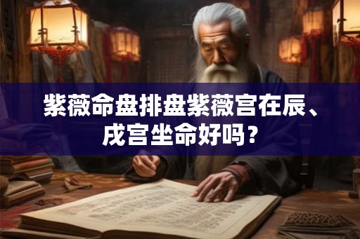 紫薇命盘排盘紫薇宫在辰、戌宫坐命好吗? 紫薇命盘排盘紫薇宫在辰、戌宫坐命好吗?