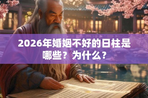 2026年婚姻不好的日柱是哪些？为什么？