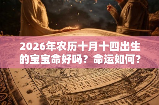 2026年农历十月十四出生的宝宝命好吗？命运如何？