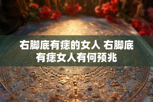 右脚底有痣的女人 右脚底有痣女人有何预兆