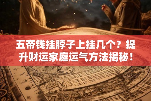 五帝钱挂脖子上挂几个？提升财运家庭运气方法揭秘！