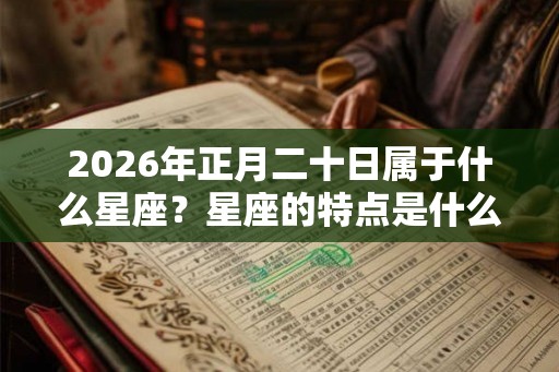 2026年正月二十日属于什么星座?星座的特点是什么? 2026年正月二十日属于什么星座?星座的特点是什么?