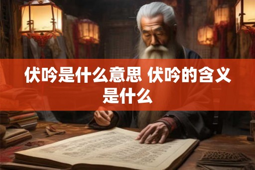 伏吟是什么意思 伏吟的含义是什么 伏吟是什么意思 伏吟的含义是什么