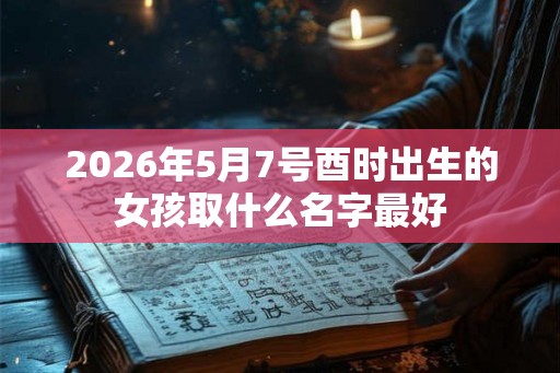 2026年5月7号酉时出生的女孩取什么名字最好